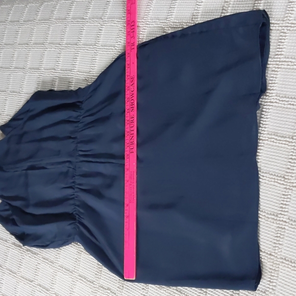 Greylin Sera 100% Silk Dress in Indigo - Picture 12 of 16